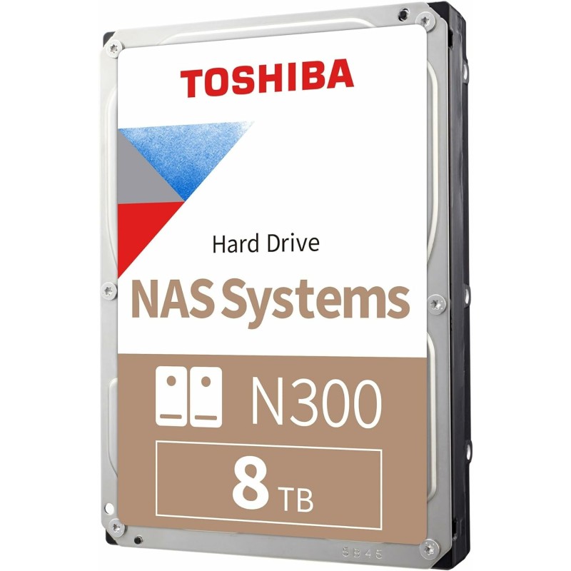 Toshiba N300 HDWG480UZSVA 8TB 256MB 7.200rpm 3,5 Zoll SATA 6 Gbit/s Bulk